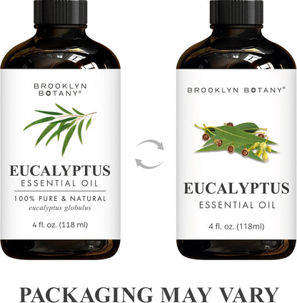 Eucalyptus Essential Oil - Huge 4 Fl Oz - 100% Pure and Natural - Premium Grade with Dropper - for Aromatherapy and Diffuser