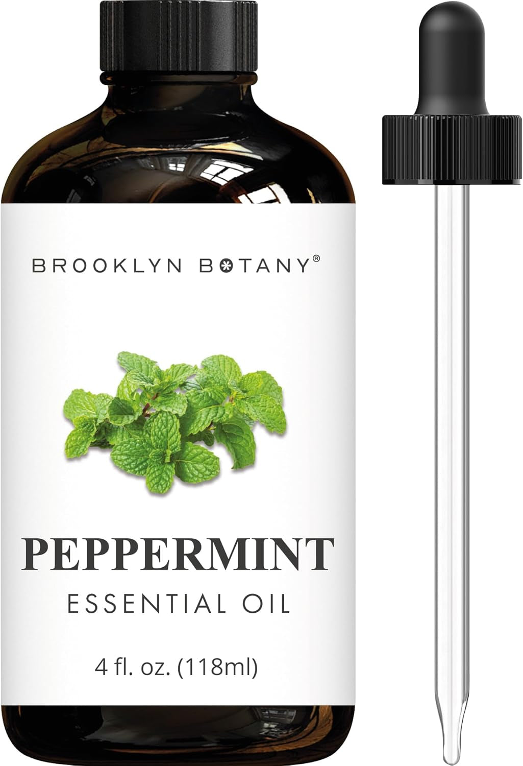 Peppermint Essential Oil - Huge 4 Fl Oz - 100% Pure and Natural - Premium Grade with Dropper - for Aromatherapy and Diffuser